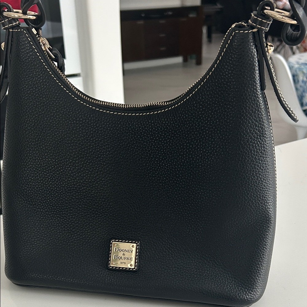 Dooney & Bourke Black Leather Hobo Bag